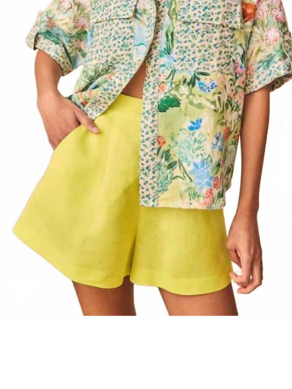 Hunter Bell Ashton shorts in lime
